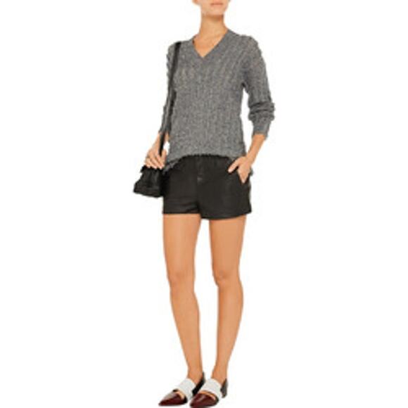 rag & bone Pants - RAG & BONE Portobello Leather Shorts‎ Size 31